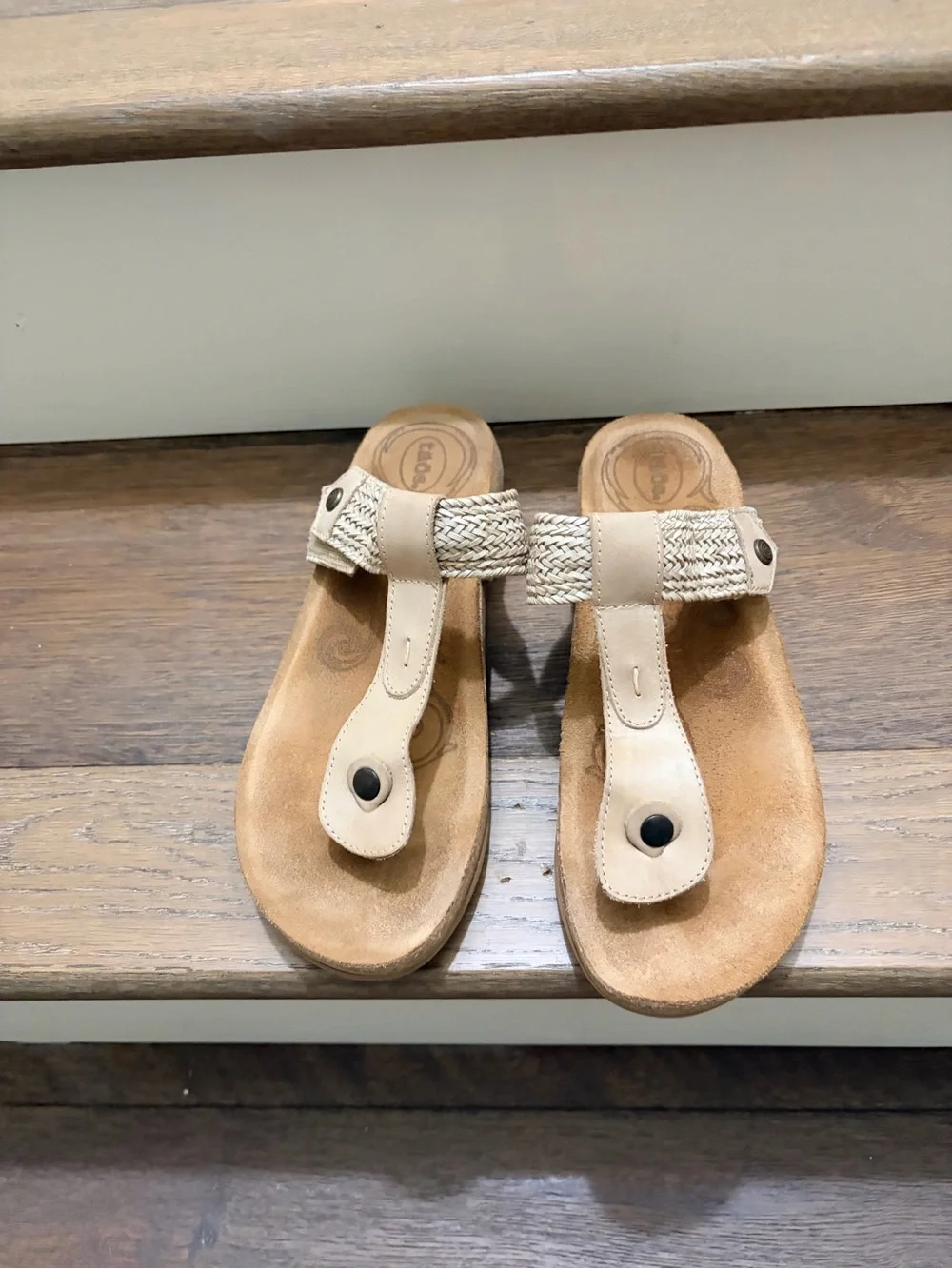 Women’s Tai’s Braided Toe-Post Sandals in Neutral Beige